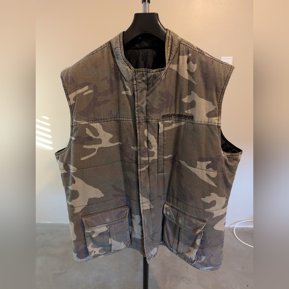 Harley-Davidson Camouflage Vest Reversible